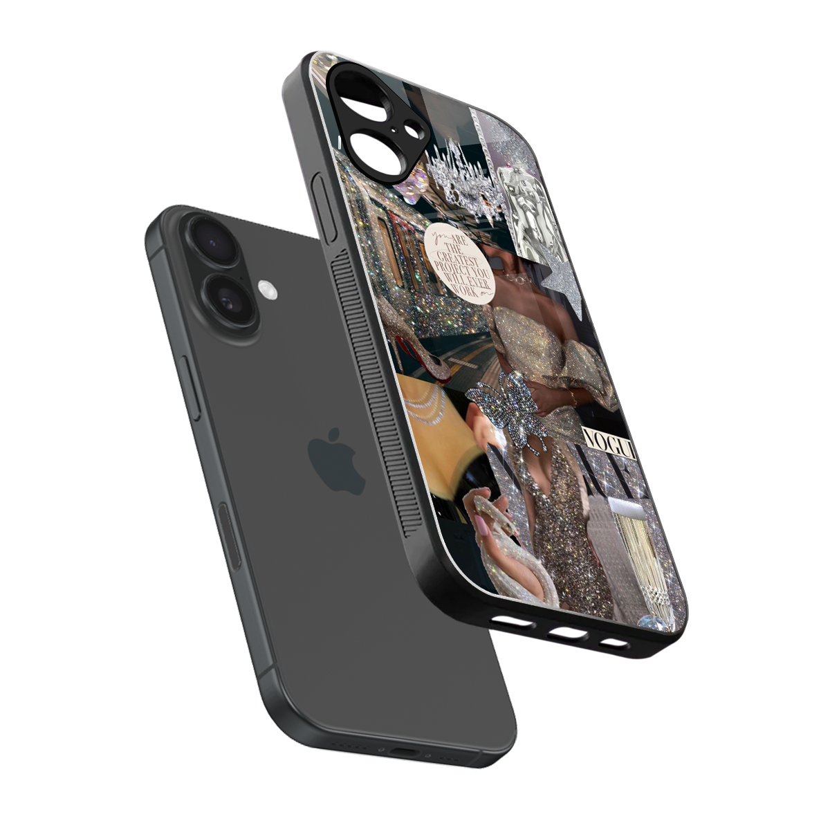 Glam Chic Phone Case for Iphone 16 | Glass Case