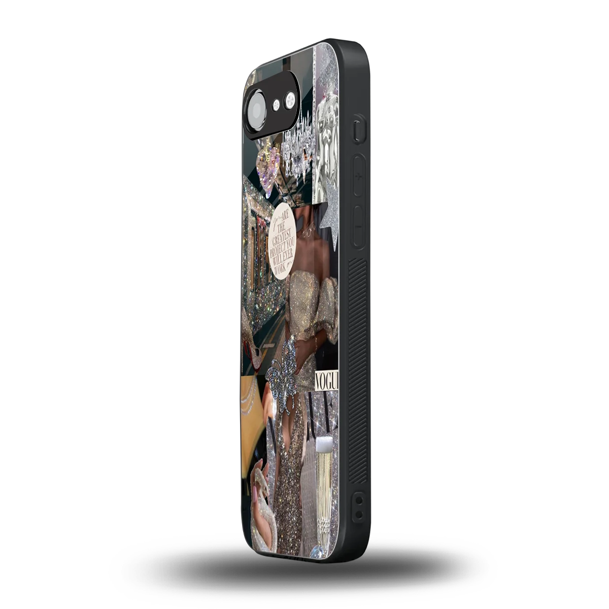 Glam Chic iphone 16e mobile cover | shockproof glass phone case