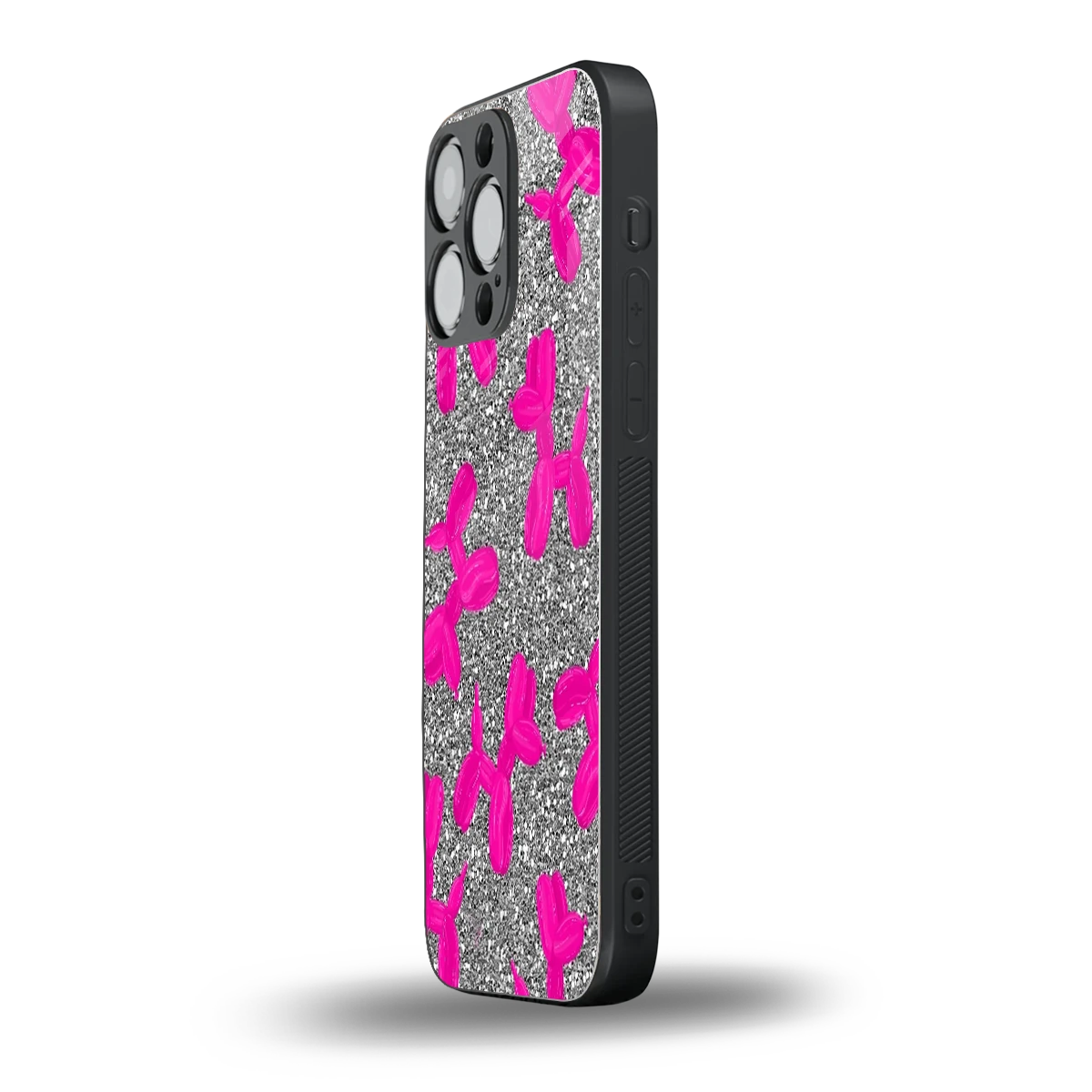 Glittery Ride iphone 15 pro max mobile cover | shockproof glass phone case