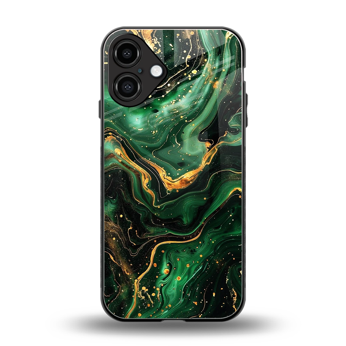 Golden Forest back phone cover | glass case for iphone 16 plus
