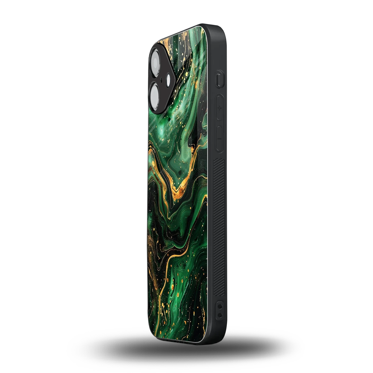 Golden Forest iphone 16 plus mobile cover | shockproof glass phone case