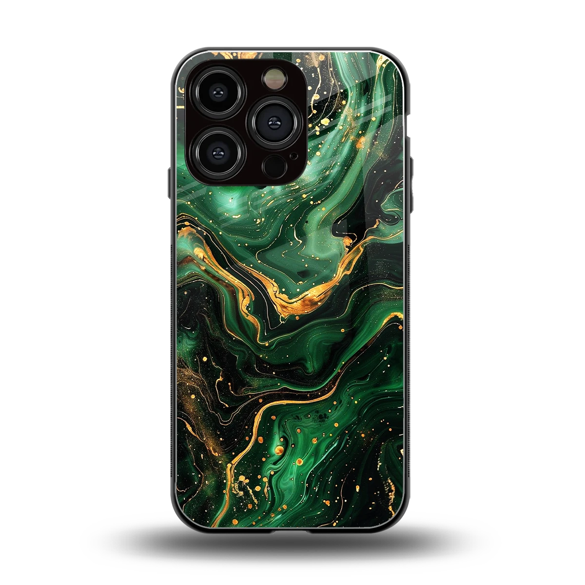 Golden Forest back phone cover | glass case for iphone 16 pro