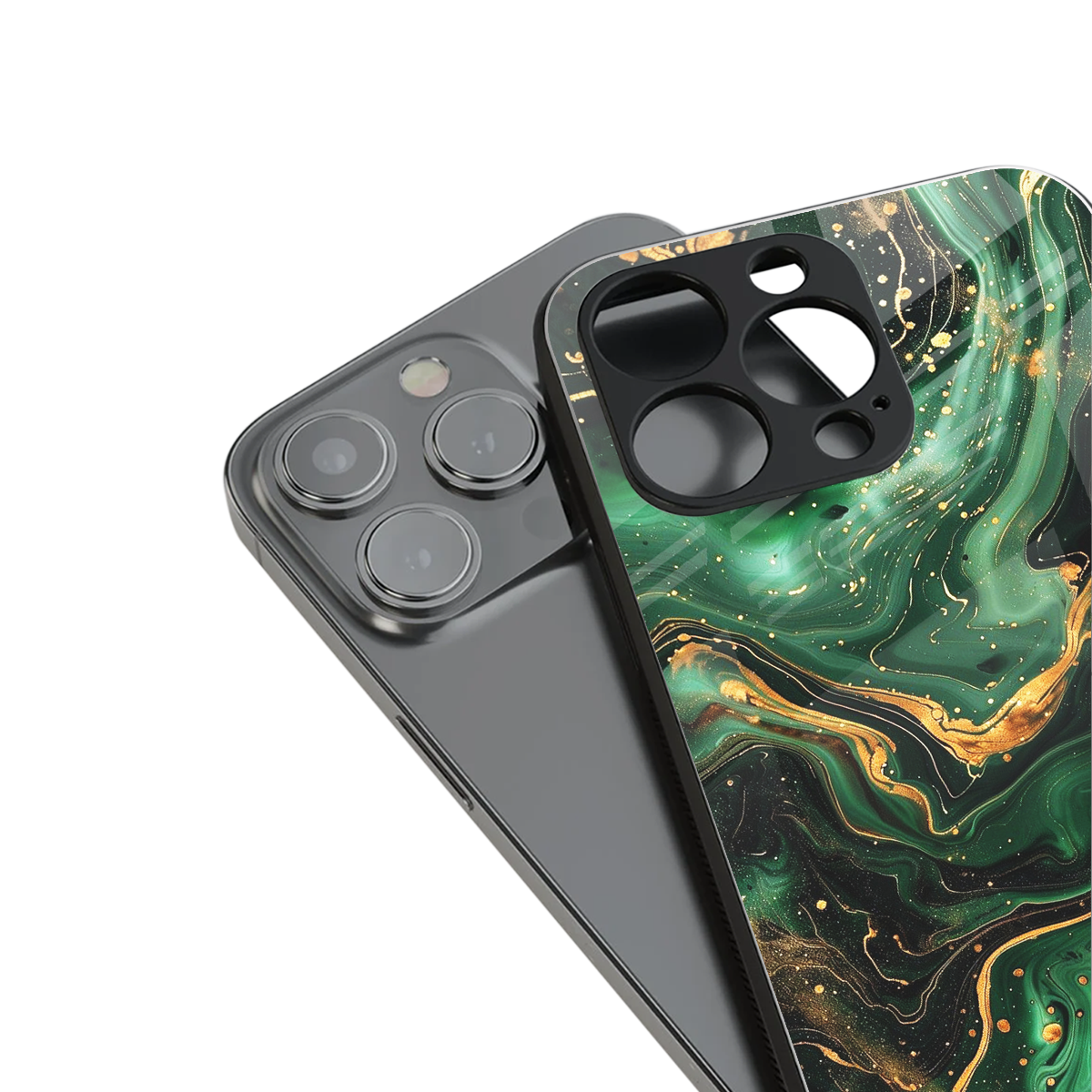 Golden Forest stylish phone case for iPhone 16 | glossy glass and slim fit