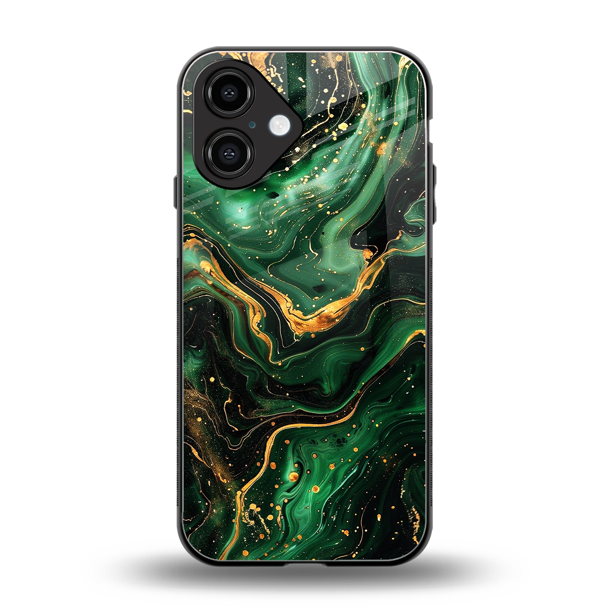 Golden Forest back phone cover | glass case for iphone 16