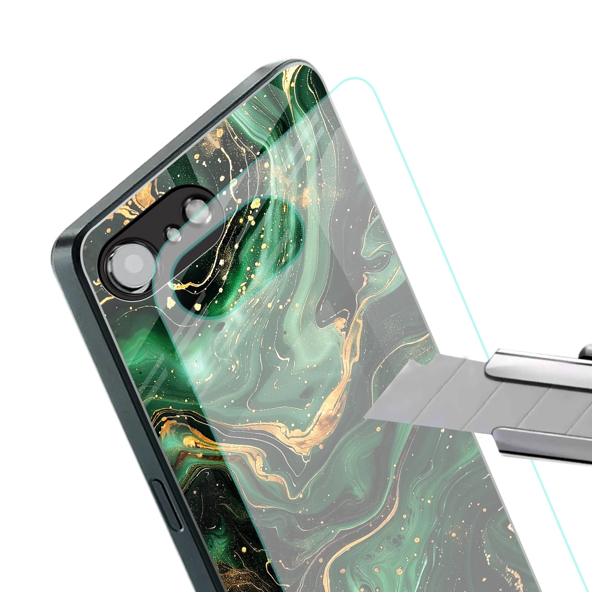 Golden Forest stylish phone case for iphone 16e | glossy glass and slim fit