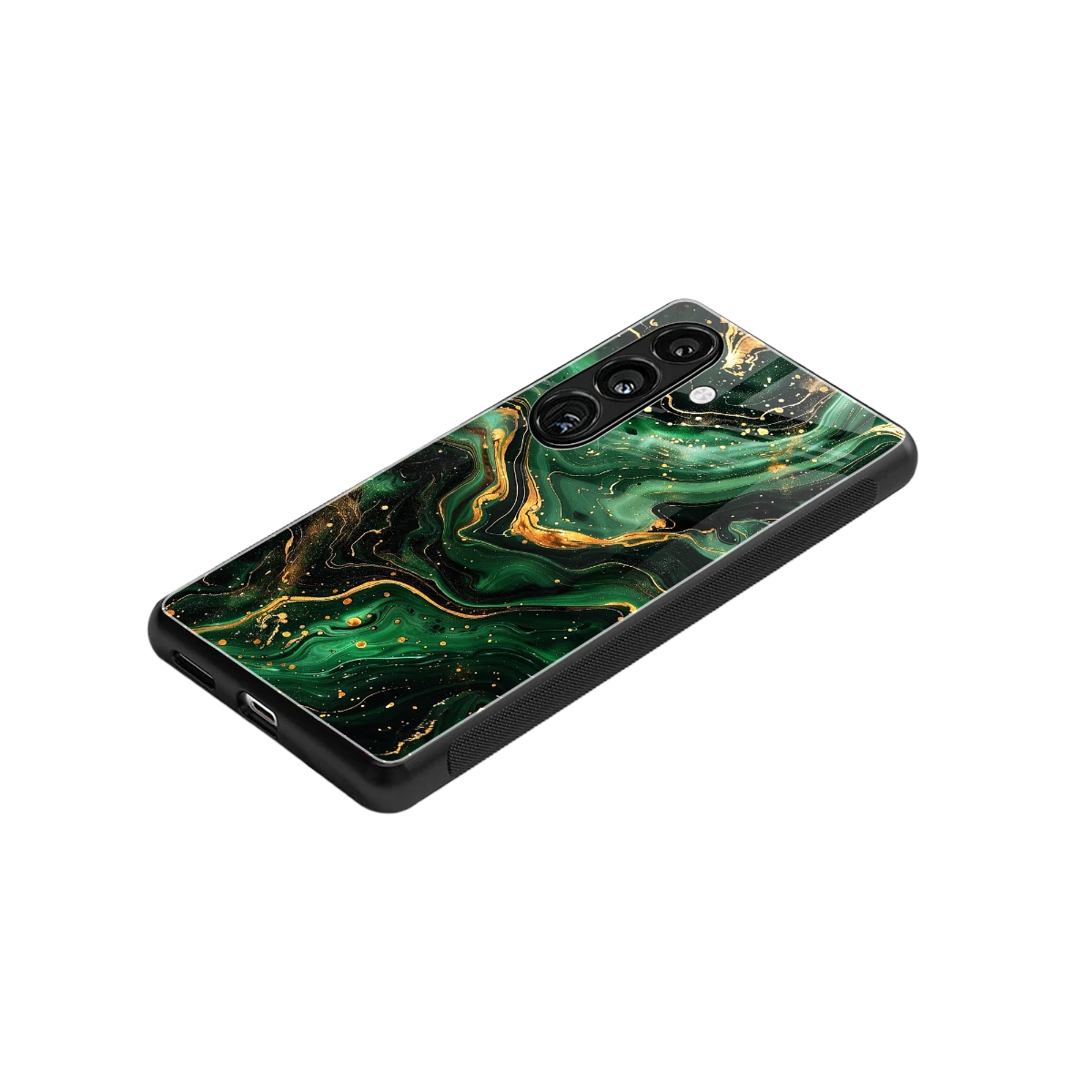 Golden Forest stylish phone case for samsung galaxy s24 | glossy glass and slim fit