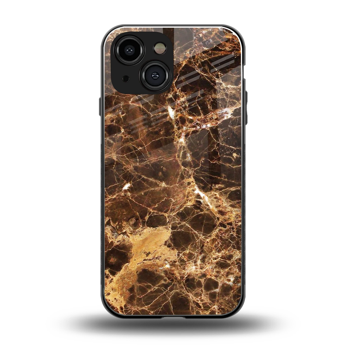 Golden Roots back phone cover | glass case for iphone 13 mini