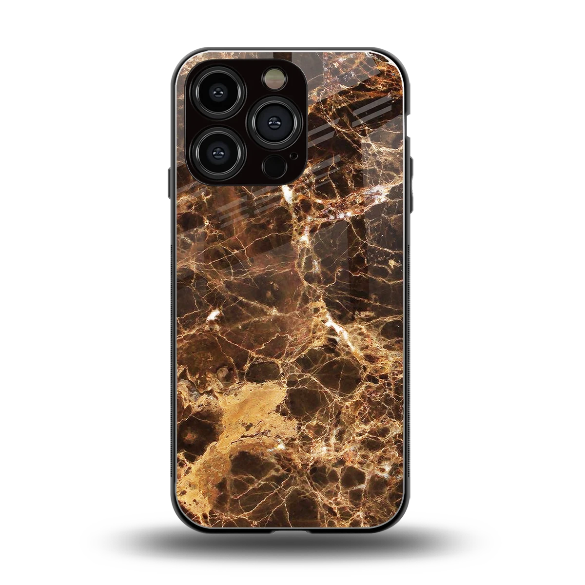 Golden Roots back phone cover | glass case for iphone 16 pro