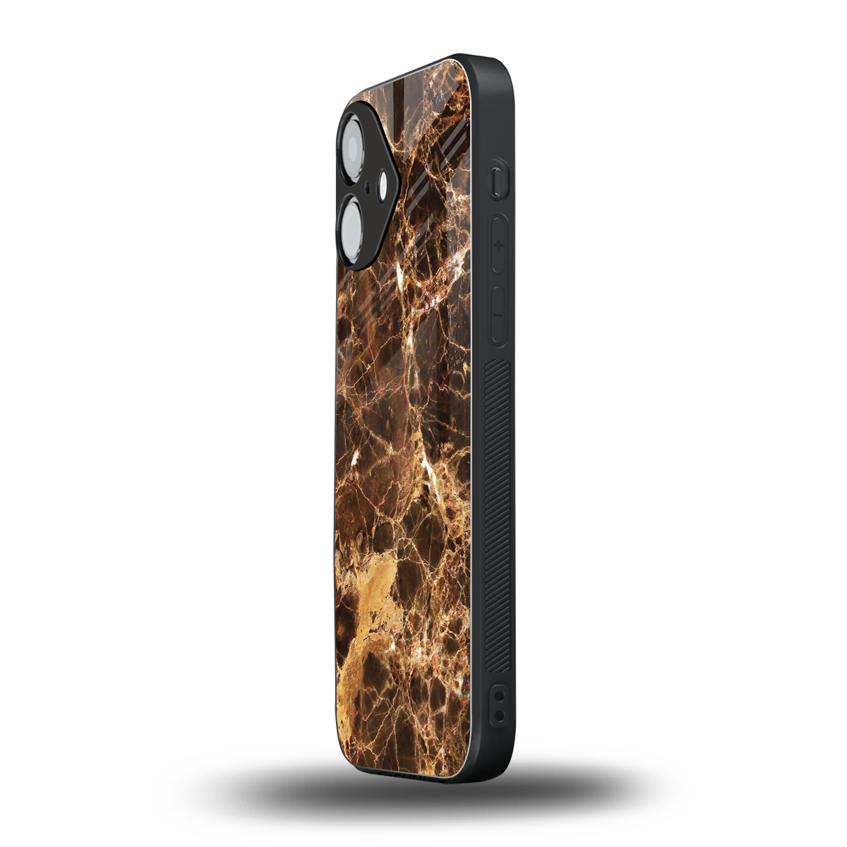 Golden Roots iPhone 16 mobile cover | shockproof glass phone case
