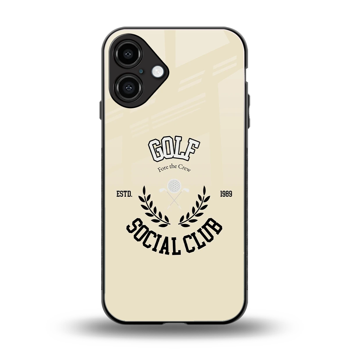 Golf Social Club back phone cover | glass case for iphone 16 plus