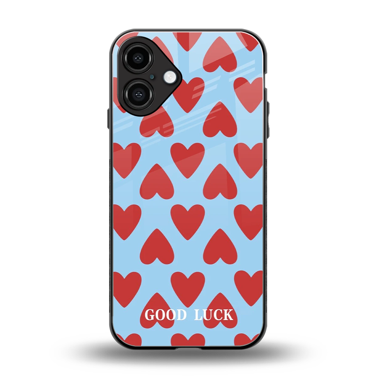 Good Luck back phone cover | glass case for iphone 16 plus