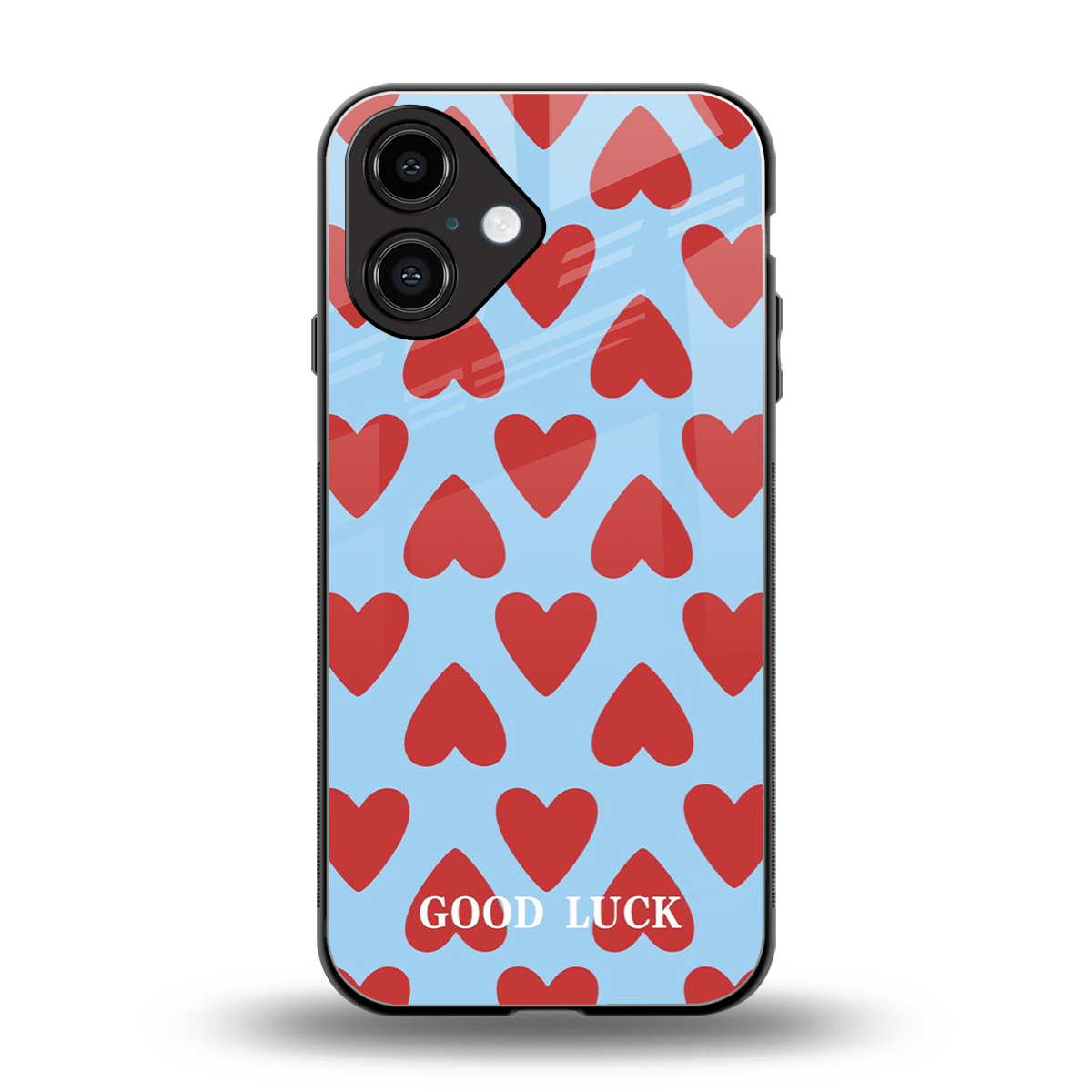 Good Luck back phone cover | glass case for iphone 16