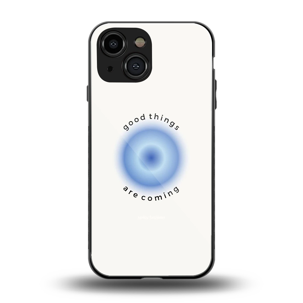 Good Things Are Coming back phone cover | glass case for iphone 13 mini