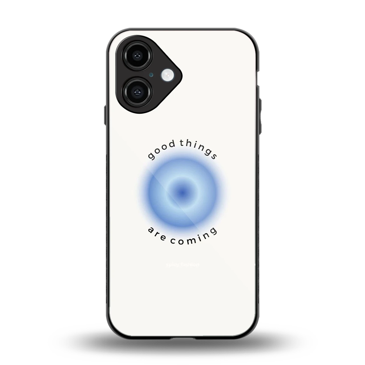 Good Things Are Coming back phone cover | glass case for iphone 16