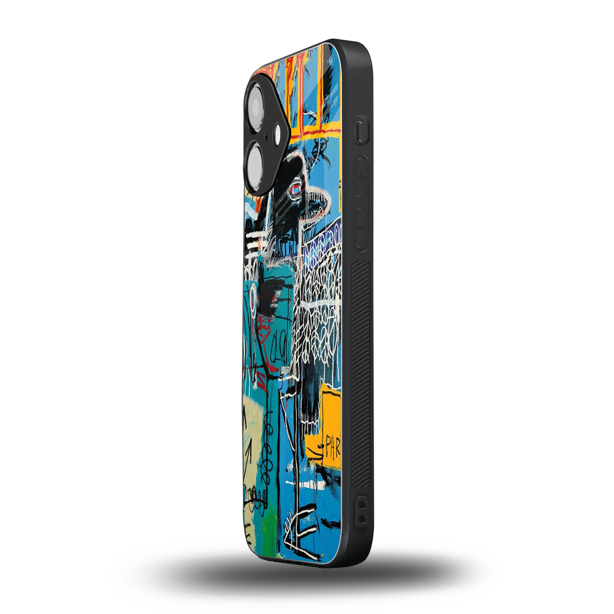 Graffiti Glow iPhone 16 mobile cover | shockproof glass phone case