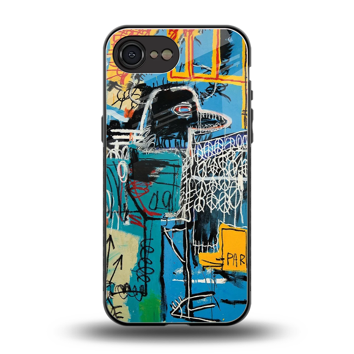 Graffiti Glow back phone cover | glass case for iphone 16e