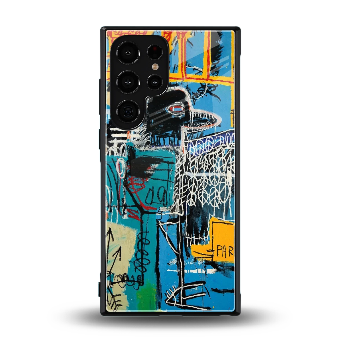Graffiti Glow back phone cover | glass case for samsung galaxy s24 ultra