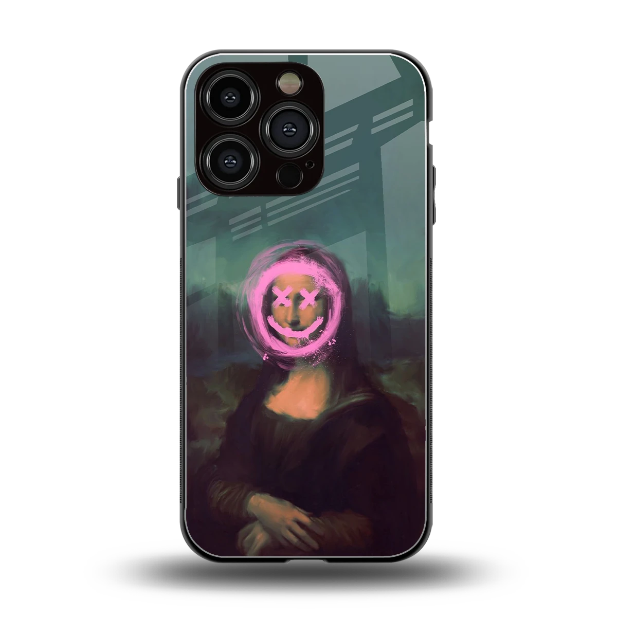 Graffiti Lisa back phone cover | glass case for iphone 16 pro