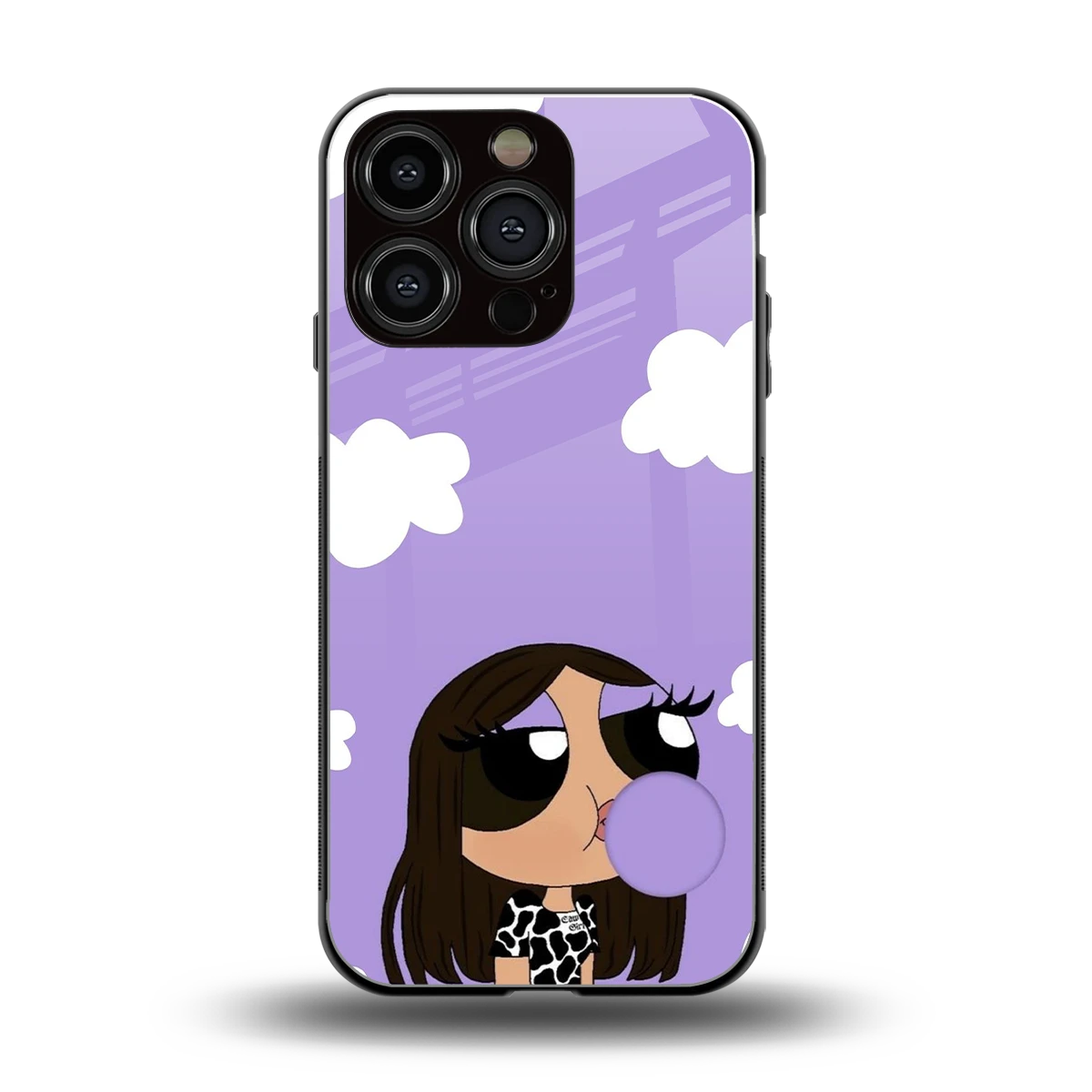 Grape Chic back phone cover | glass case for iphone 16 pro