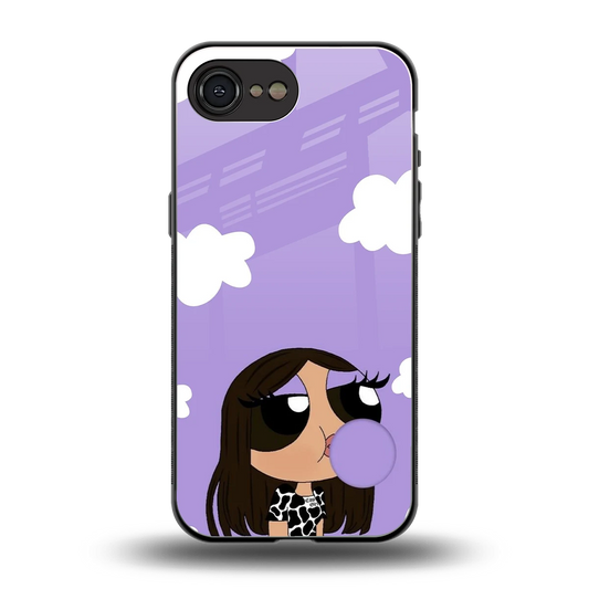 Grape Chic back phone cover | glass case for iphone 16e