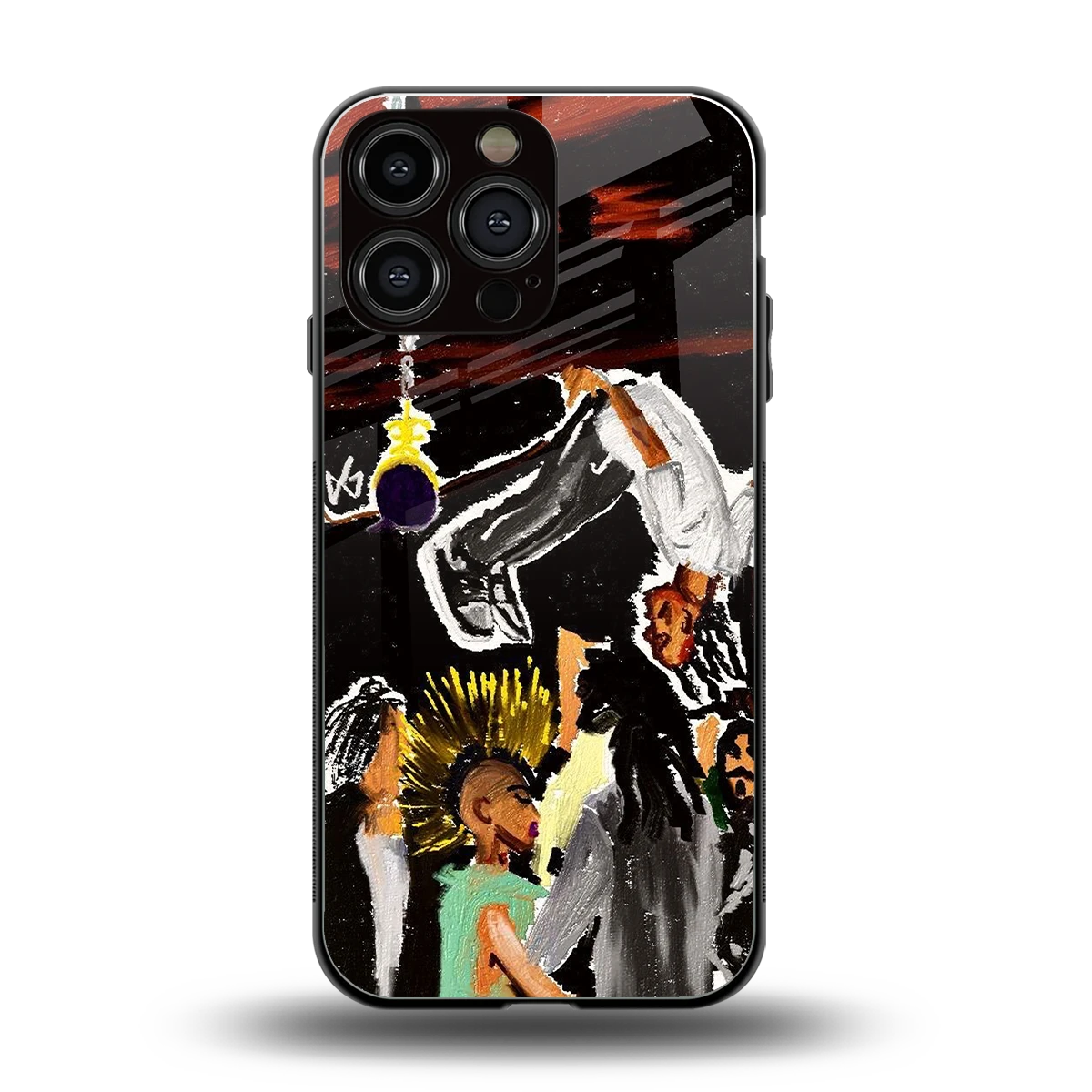 Gravity Break back phone cover | glass case for iphone 14 pro max