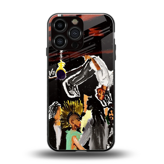 Gravity Break back phone cover | glass case for iphone 14 pro max