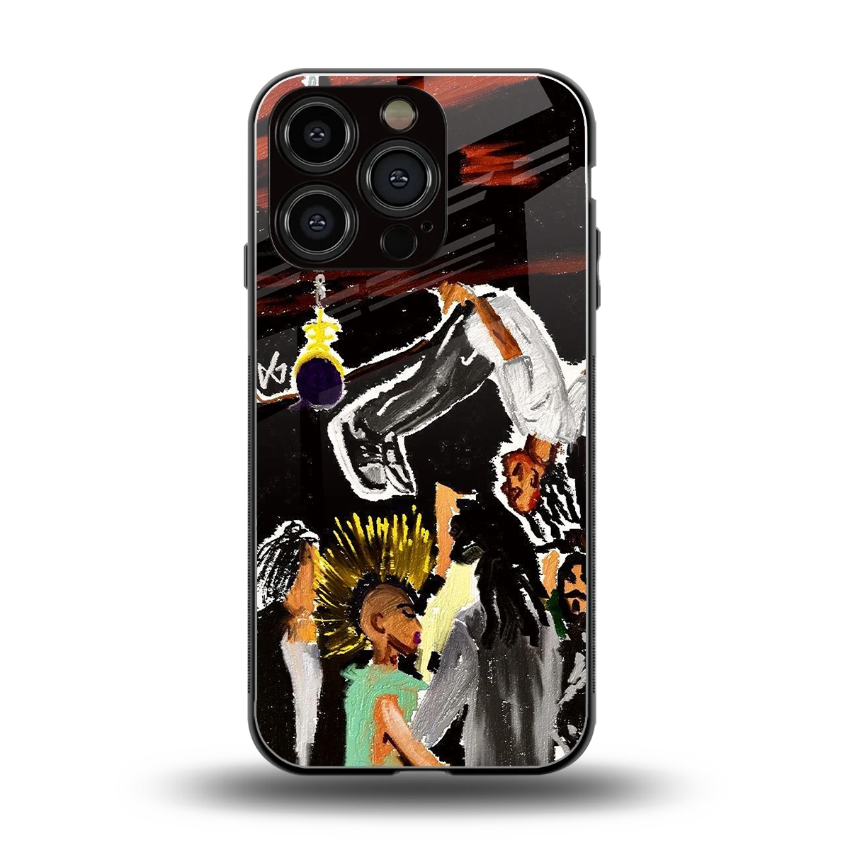 Gravity Break back phone cover | glass case for iphone 16 pro