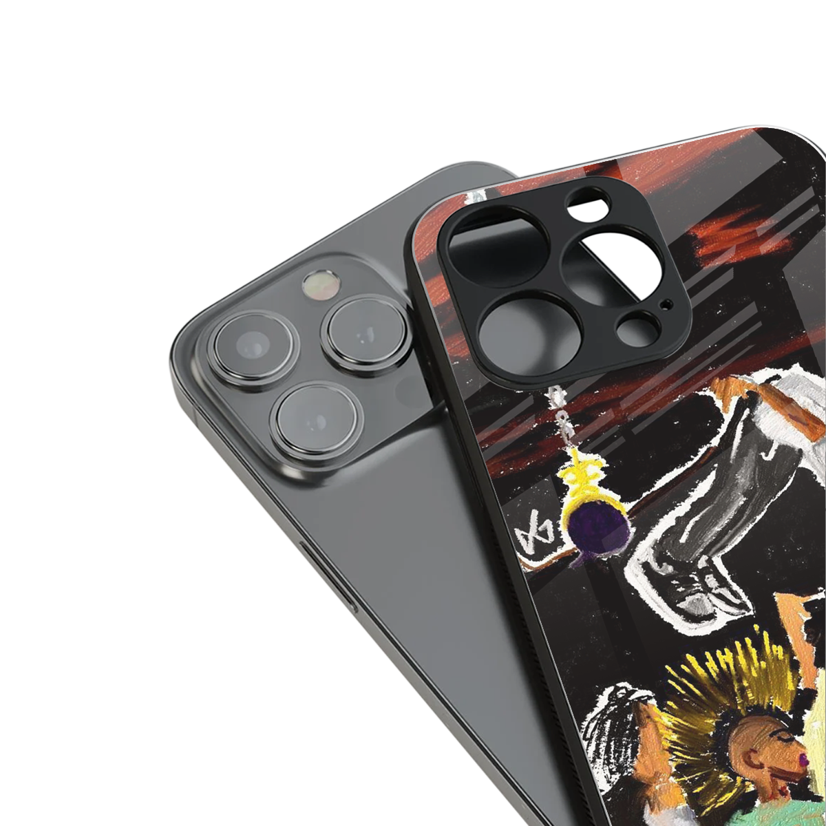 Gravity Break stylish phone case for iPhone 16 | glossy glass and slim fit