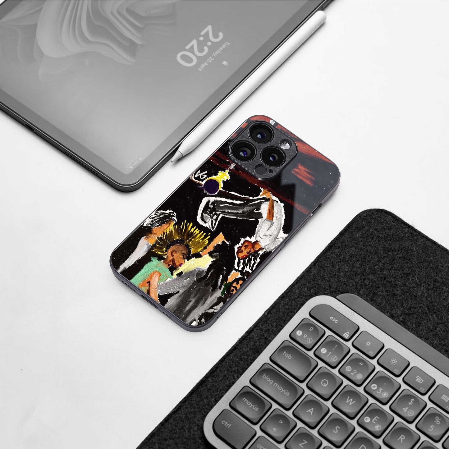 Gravity Break TPU glass hybrid case for iPhone 16 | premium mobile back cover