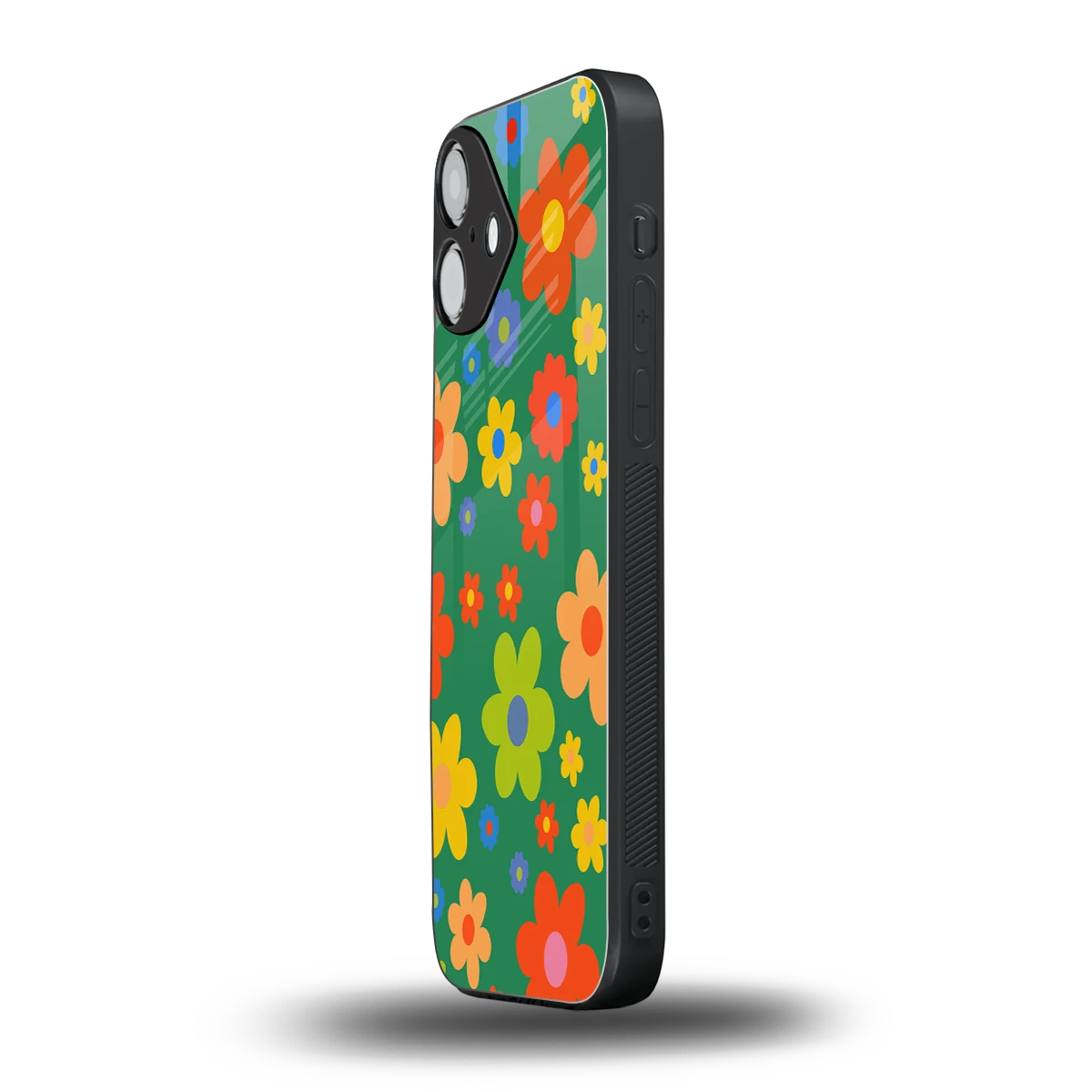 Greenery Blossom iphone 16 plus mobile cover | shockproof glass phone case
