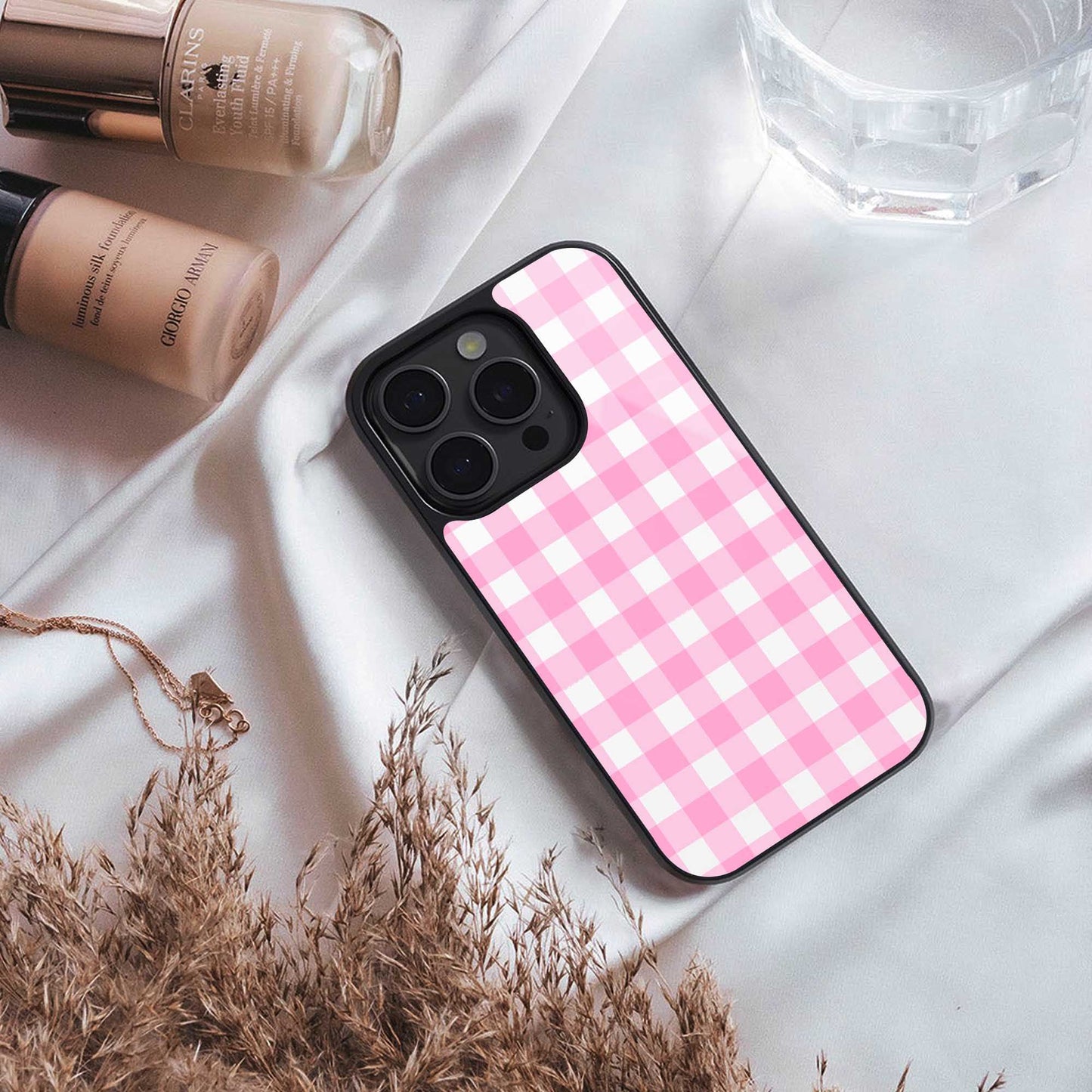 Hankie Harmony TPU glass hybrid case for iPhone 16 | premium mobile back cover