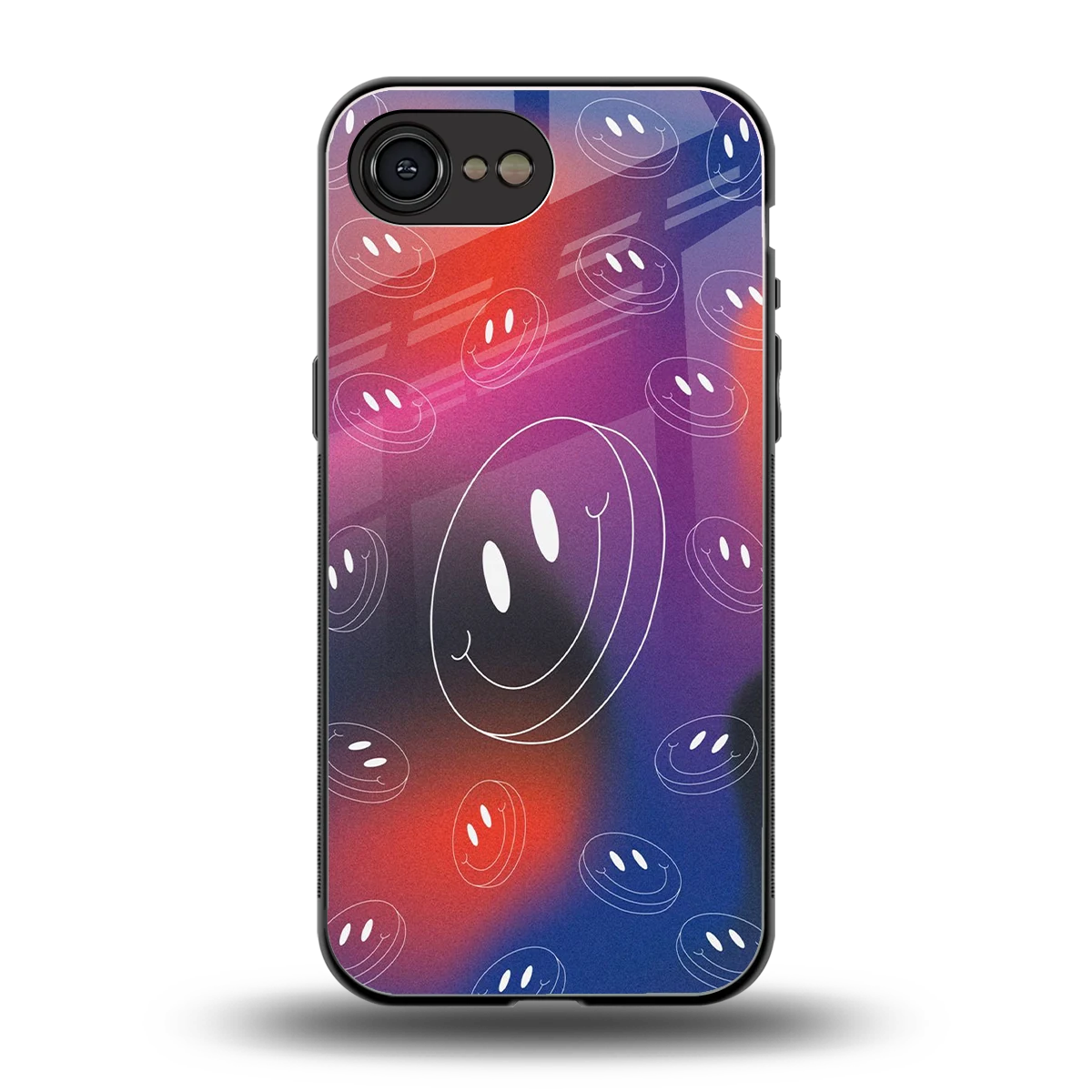 Happy Vibes back phone cover | glass case for iphone 16e