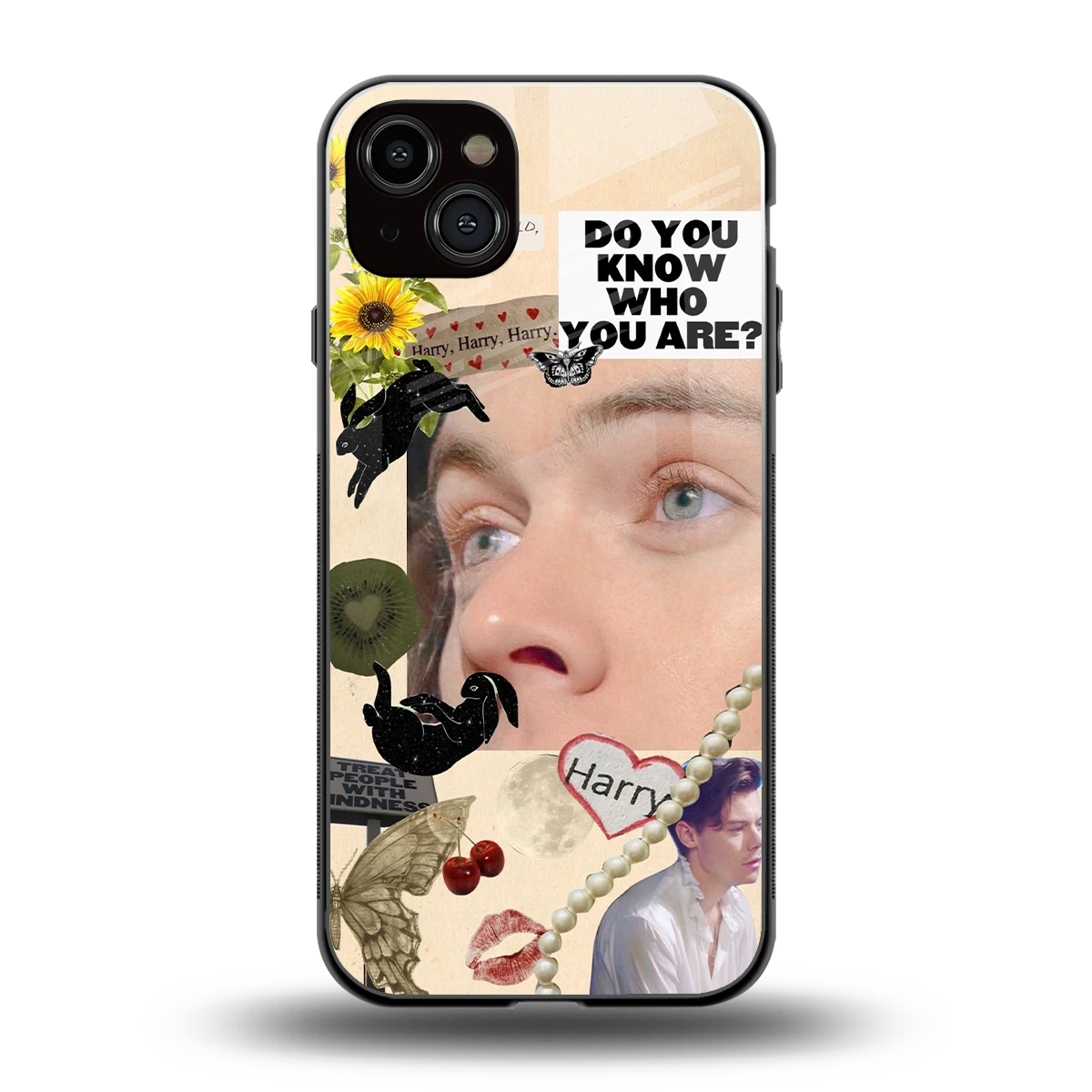 Harry Styles back phone cover | glass case for iphone 14 plus
