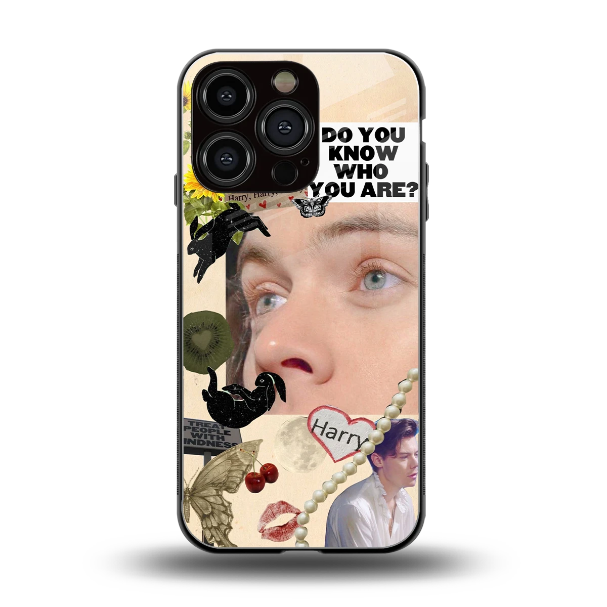Harry Styles back phone cover | glass case for iphone 16 pro