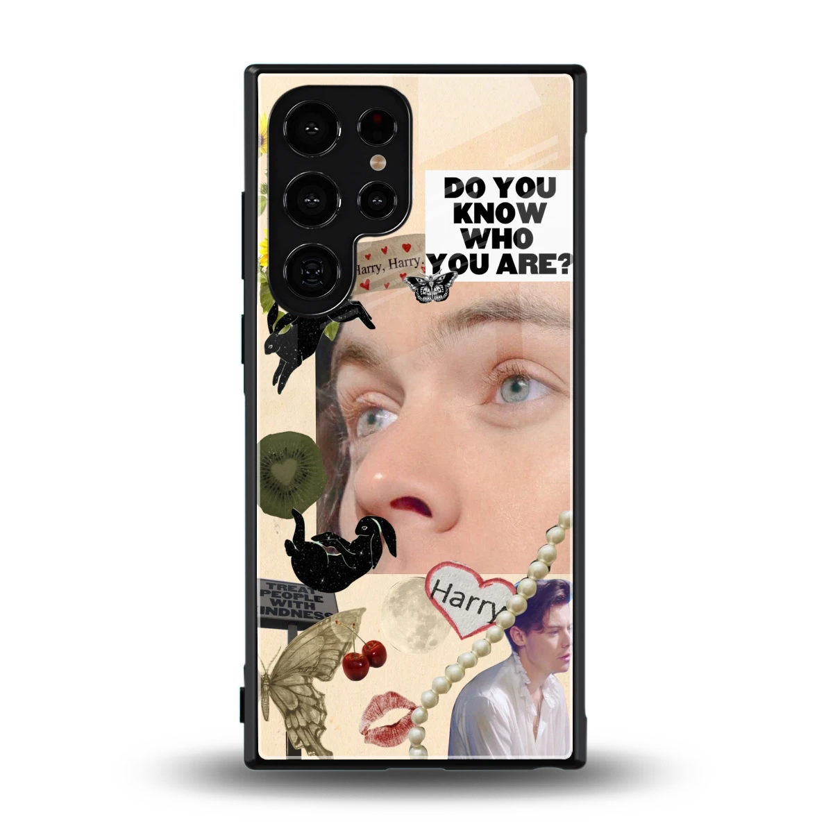 Harry Styles back phone cover | glass case for samsung galaxy s24 ultra