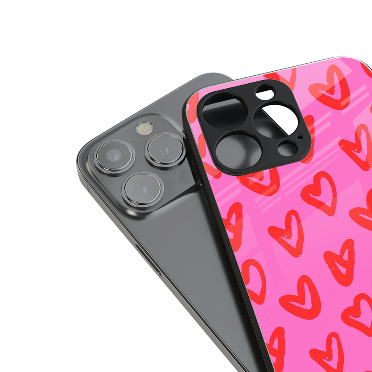 Heart Bloom stylish phone case for iPhone 16 | glossy glass and slim fit