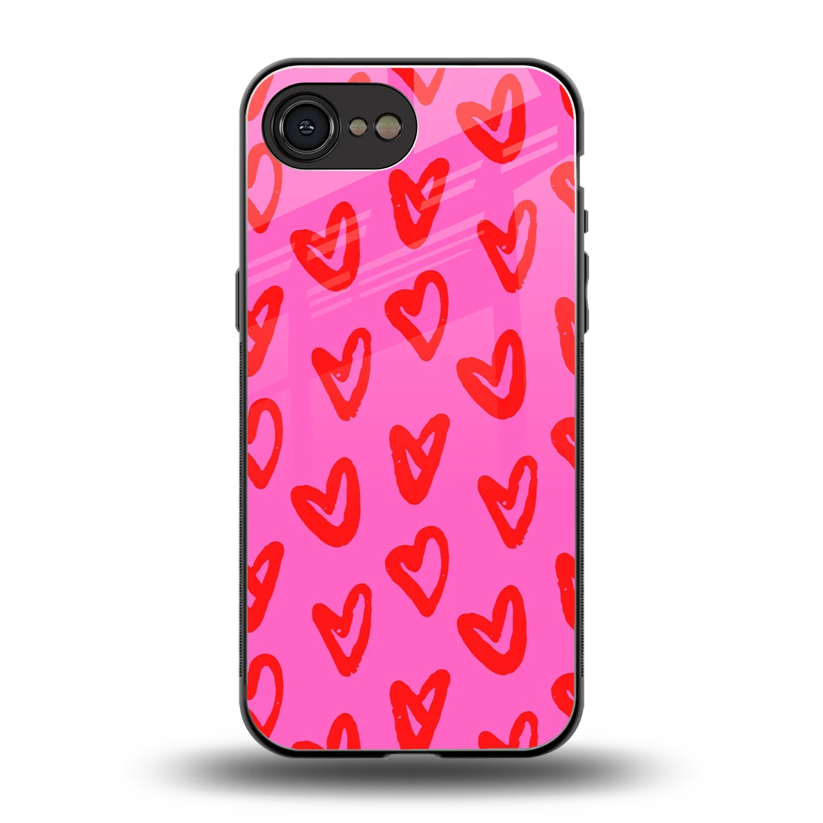 Heart Bloom back phone cover | glass case for iphone 16e