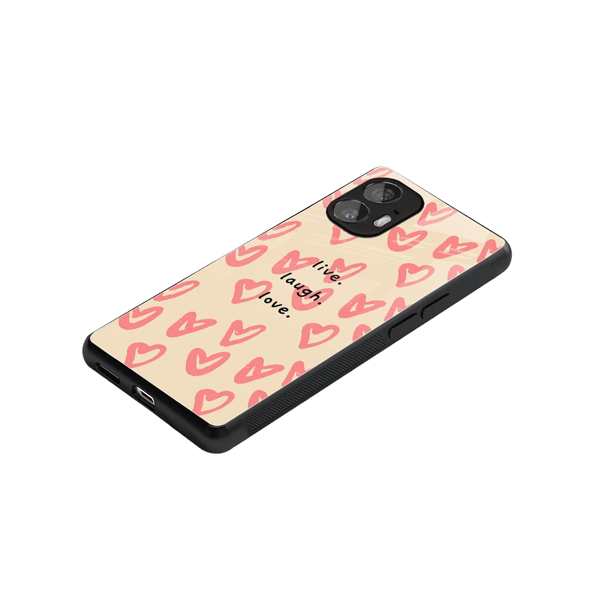Heart Flow stylish phone case for nothing phone 2 | glossy glass and slim fit