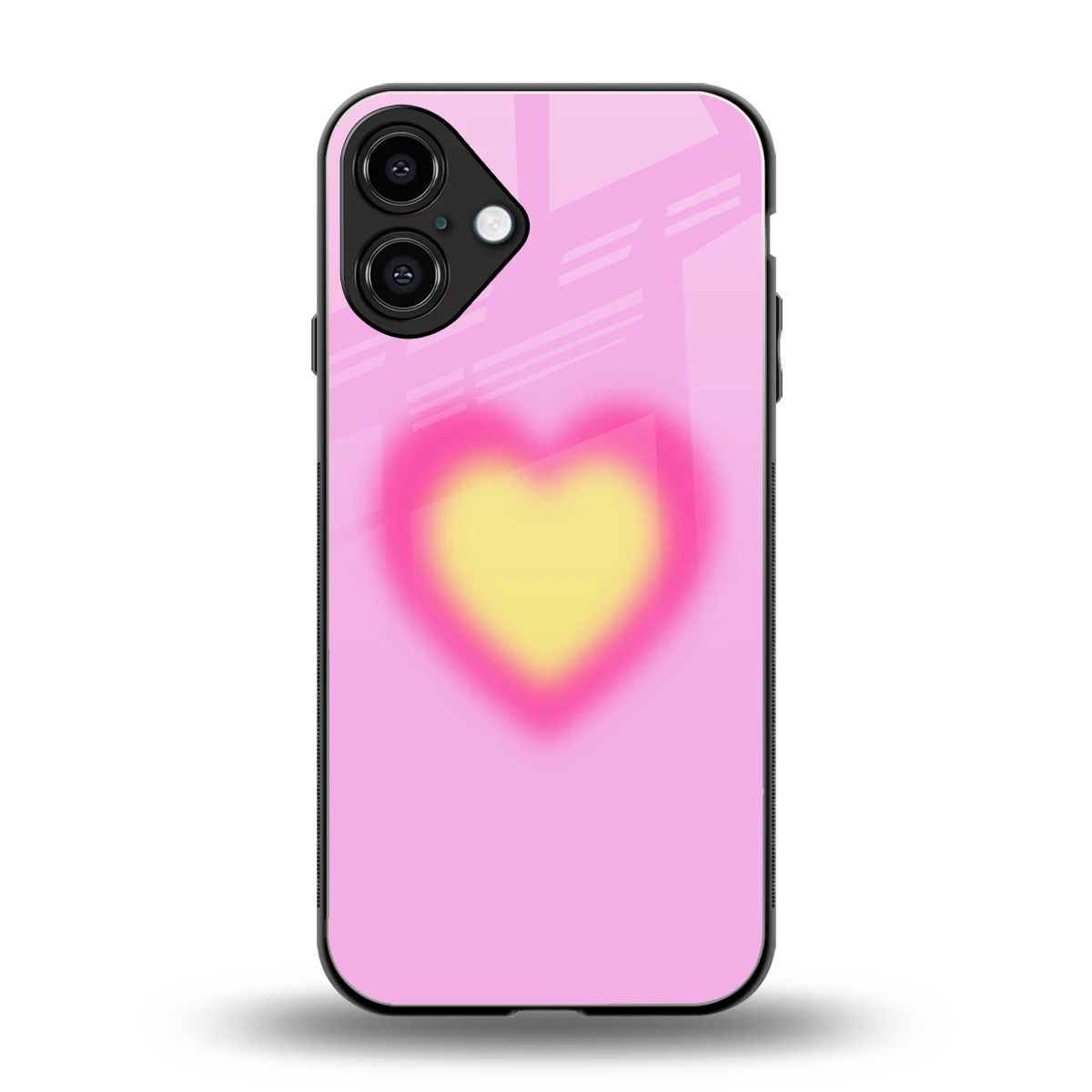 Heart Spectrum back phone cover | glass case for iphone 16 plus