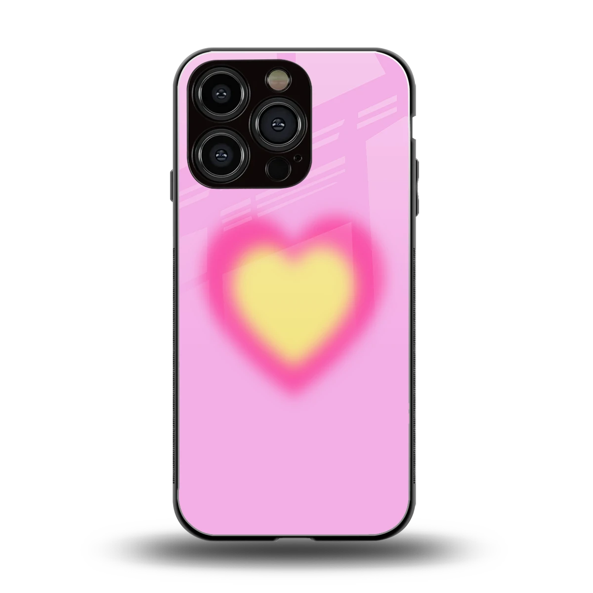 Heart Spectrum back phone cover | glass case for iphone 16 pro