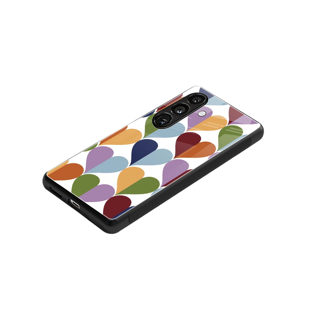 Heart Splash stylish phone case for samsung galaxy s24 | glossy glass and slim fit