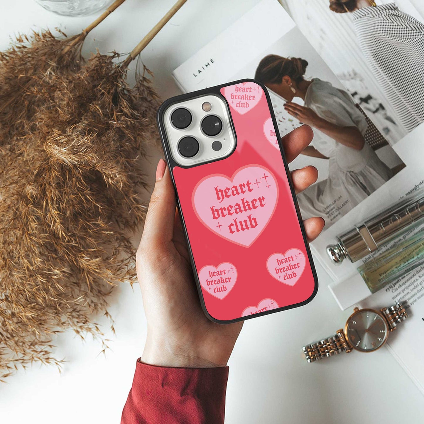 Heart Breaker Club Phone Case for Iphone 16 | Glass Case