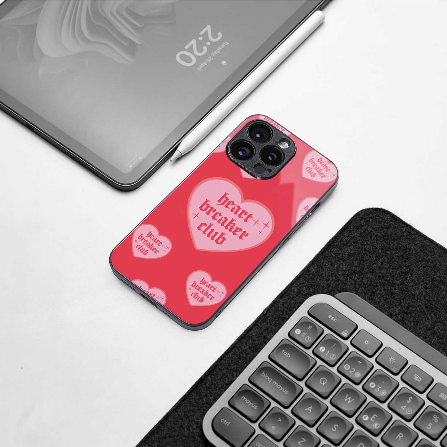 Heart Breaker Club Phone Case for Iphone 16 | Glass Case
