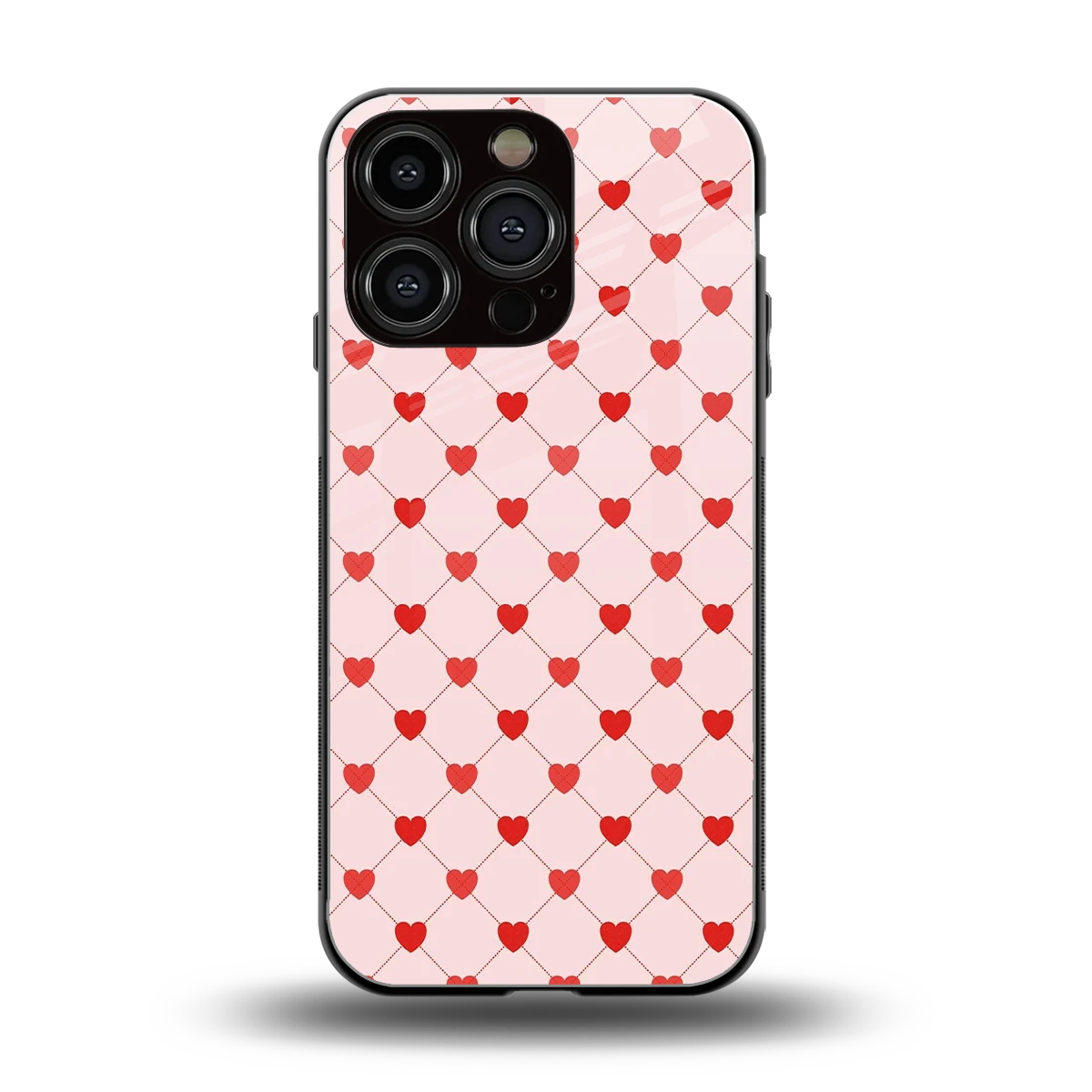 Heartbeat back phone cover | glass case for iphone 16 pro