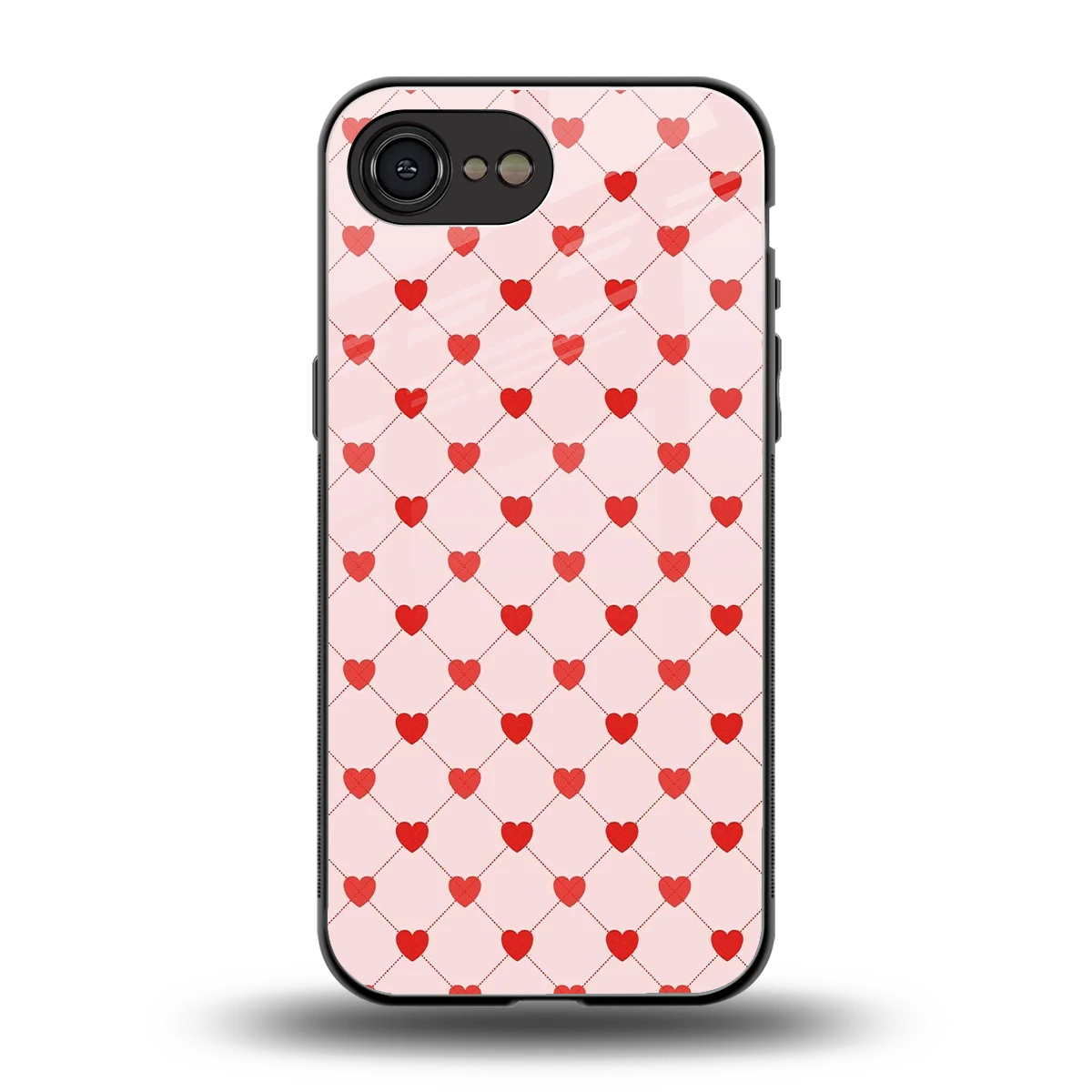 Heartbeat back phone cover | glass case for iphone 16e