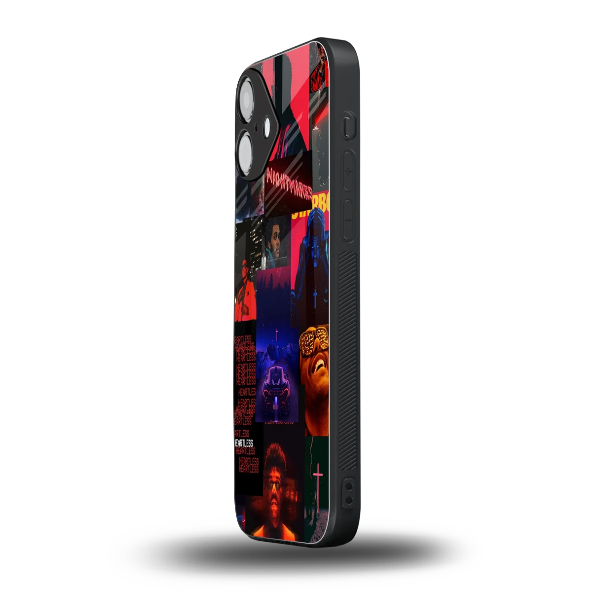 Heartless Vibes iphone 16 plus mobile cover | shockproof glass phone case