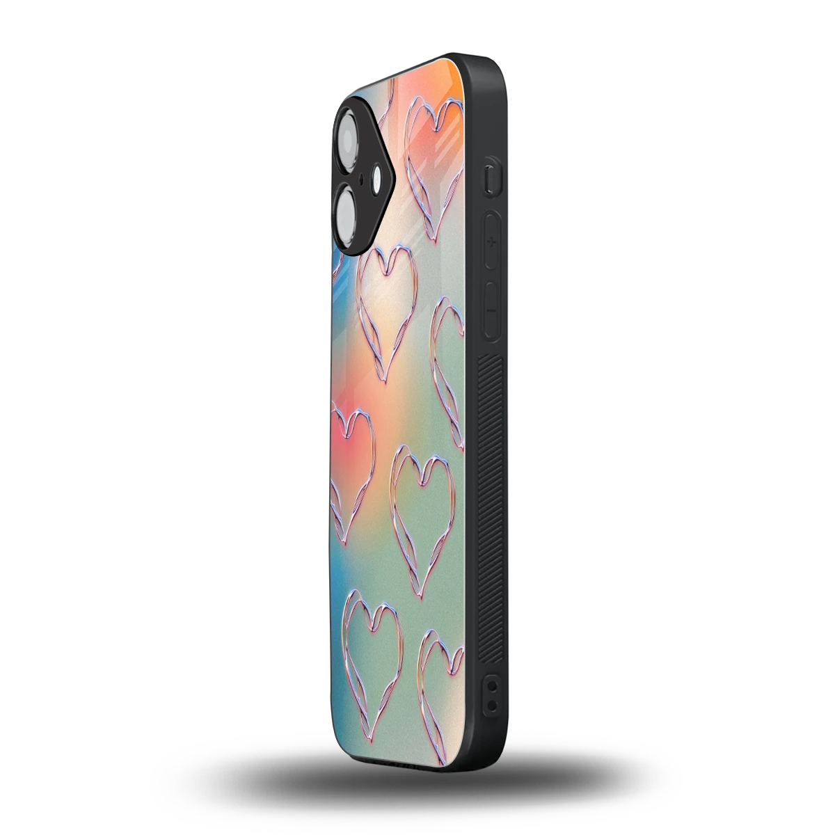 Hearts Euphoria iphone 16 plus mobile cover | shockproof glass phone case