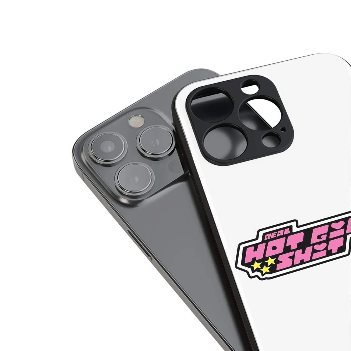 Hot Girl Energy stylish phone case for iphone 14 pro max | glossy glass and slim fit