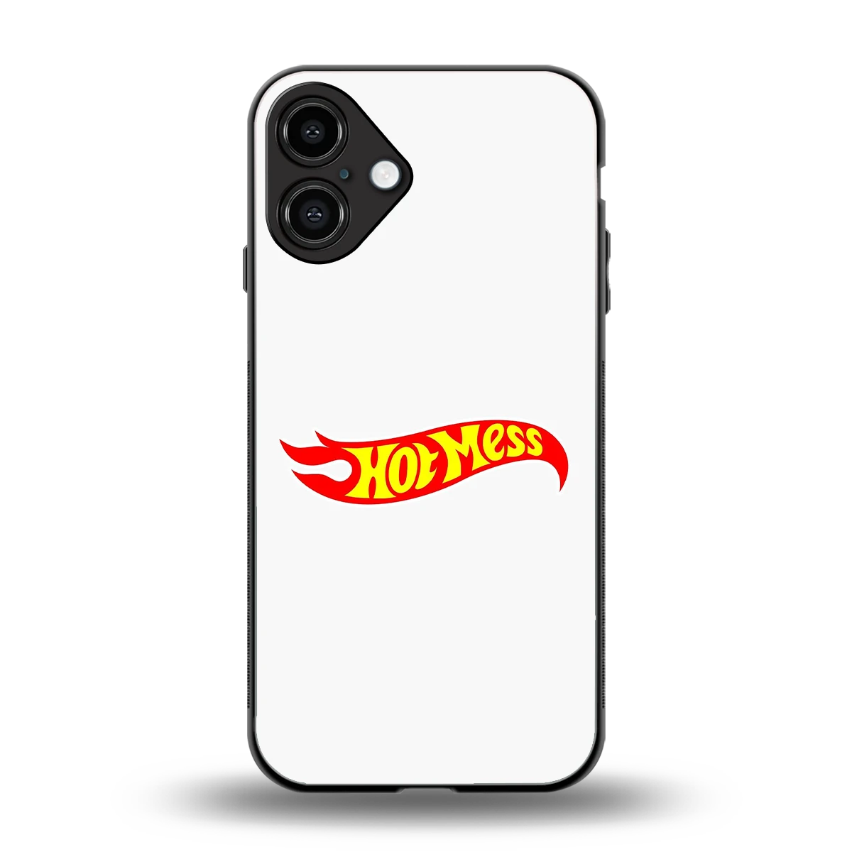 Hot Mess back phone cover | glass case for iphone 16 plus