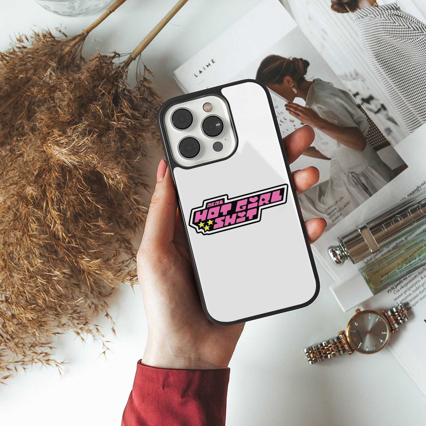 Hot Girl Energy Phone Case for Iphone 16 | Glass Case